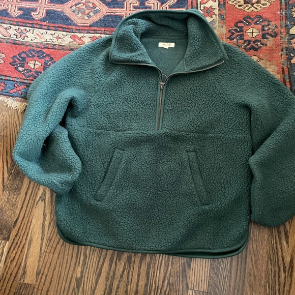 Madewell Polartec® Fleece Half-Zip Jacket L9588 Large - Picture 2 of 6